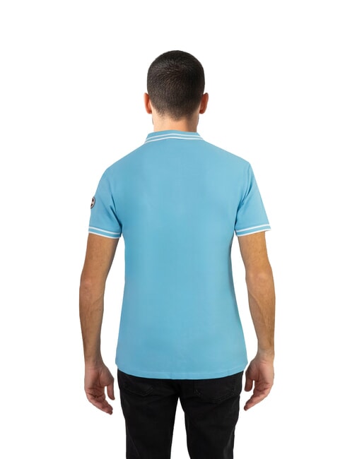 MONDAY Stretch-Kurzarm-Poloshirt Adobe/Wei&szlig; - Herren-Polo-Shirts/Herren-Polo-Shirt/Herrenpoloshirt/Herrenpoloshirts