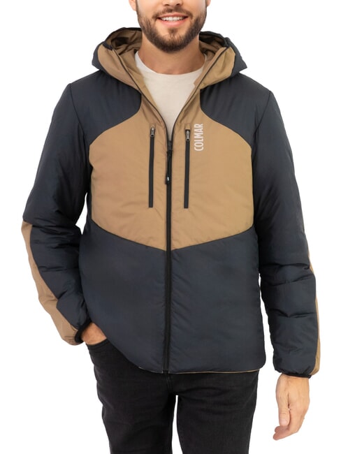 SCI JUMP Wendbare Windjacke mit Kapuze teddy-schwarz - Herrenjacken