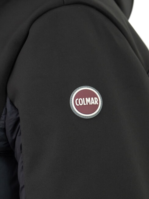 NEWWARRIOR Lange Daunenjacke aus zwei Materialien Schwarz - Daunenjacken f&uuml;r Herren