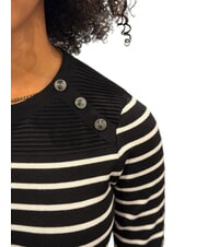 GUESS HELEN Pullover schwarz-cremefarbene Streifen - Damenpullover - 3