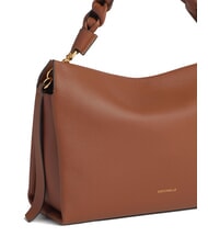 COCCINELLE BOHEME Handtasche, mit Schultergurt, aus Leder Cognac/Noir - Damentaschen - 3