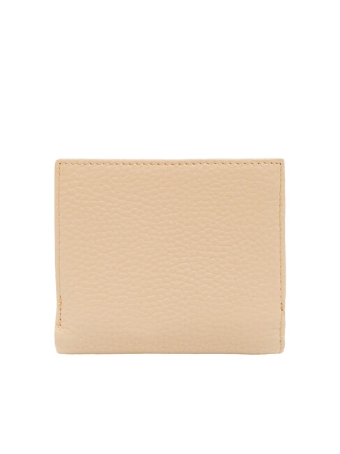 BASIC Kompakte Ledergeldb&ouml;rse Beige - Brieftaschen Damen