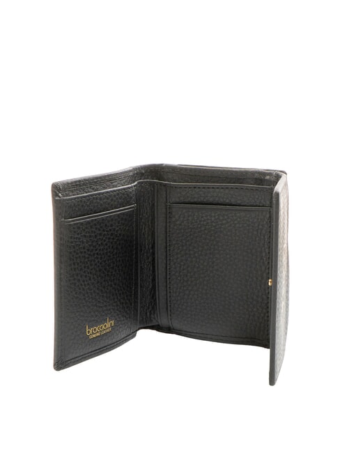 BASIC Kompakte Ledergeldb&ouml;rse Schwarz - Brieftaschen Damen