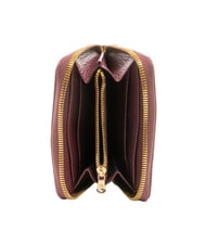 BRACCIALINI BASIC Kleine Lederbrieftasche mit Rundum-Rei&szlig;verschluss Burgund - Brieftaschen Damen - 2