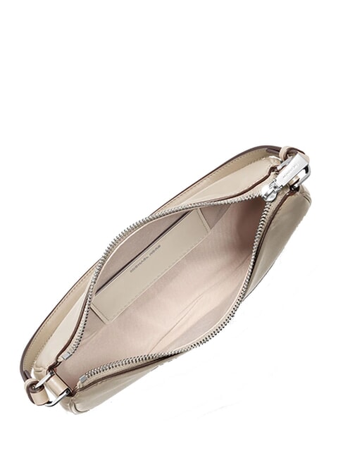 KYLA Schultertasche aus Leder mit Schulterriemen heller Sand - Damentaschen