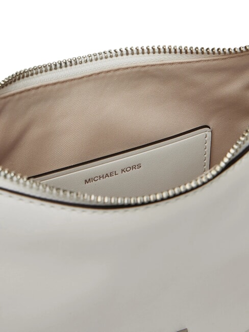 KYLA Schultertasche aus Leder mit Schulterriemen optisches Wei&szlig; - Damentaschen