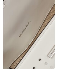 MICHAEL KORS LUDLOW Kleine Schultertasche aus Leder optisches Wei&szlig; - Damentaschen - 3