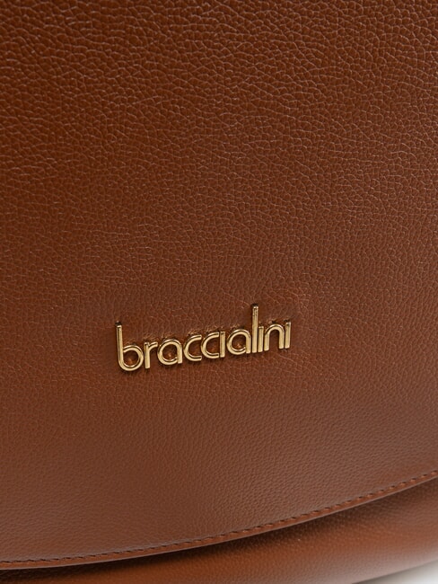 GRETA Ledertasche mit Schultergurt braun - Damentaschen