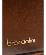 BRACCIALINI GRETA Umh&auml;ngetasche aus Leder mit Schultergurt braun - Damentaschen - 4