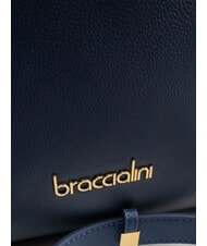 BRACCIALINI GRETA Umh&auml;ngetasche aus Leder mit Schultergurt Blau - Damentaschen - 3
