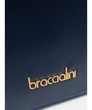 BRACCIALINI GRETA Lederhandtasche mit Schultergurt Blau - Damentaschen - 4