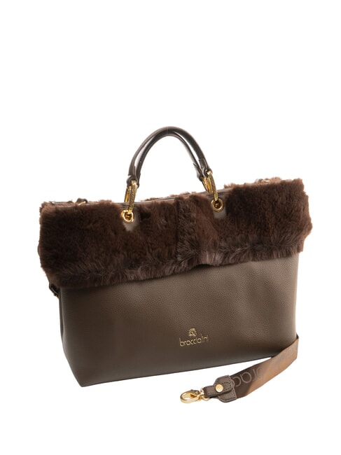 BETH FUR Handtasche mit Clutch braun - Damentaschen