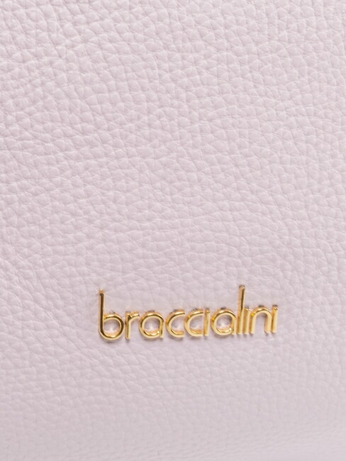 NORA Handtasche aus geh&auml;mmertem Leder lila - Damentaschen