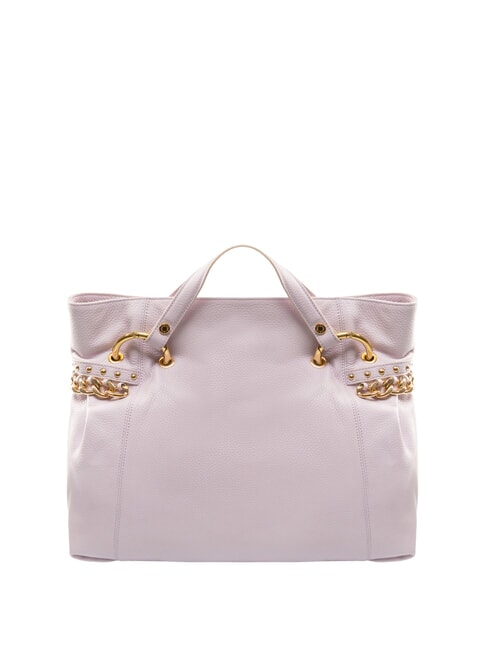 NORA Handtasche aus geh&auml;mmertem Leder lila - Damentaschen