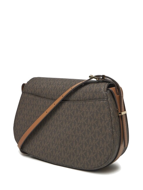 LYDIA Schultertasche mit Klappe Brn/Eichel - Damentaschen