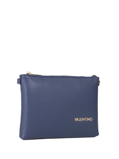 JASMIN Flache Clutch mit Schulterriemen Blau - Damentaschen