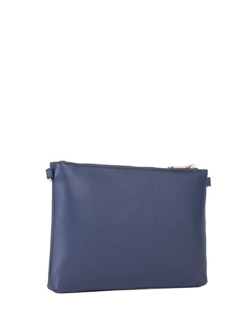 JASMIN Flache Clutch mit Schulterriemen Blau - Damentaschen