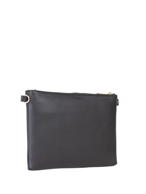 JASMIN Flache Clutch mit Schulterriemen Schwarz - Damentaschen