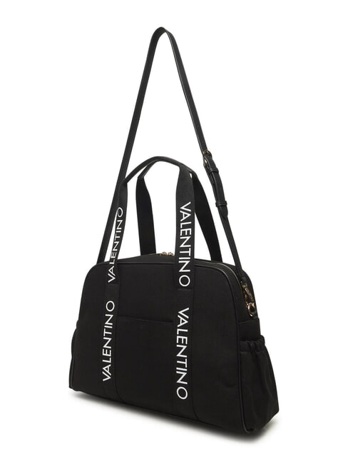 CANDLE Canvas-Umh&auml;ngetasche mit Schultergurt Schwarz - Damentaschen