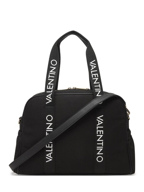 CANDLE Canvas-Umh&auml;ngetasche mit Schultergurt Schwarz - Damentaschen