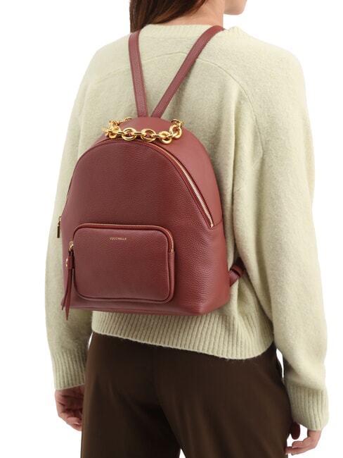 FENIX Mittelgro&szlig;er Lederrucksack Brandy - Damentaschen