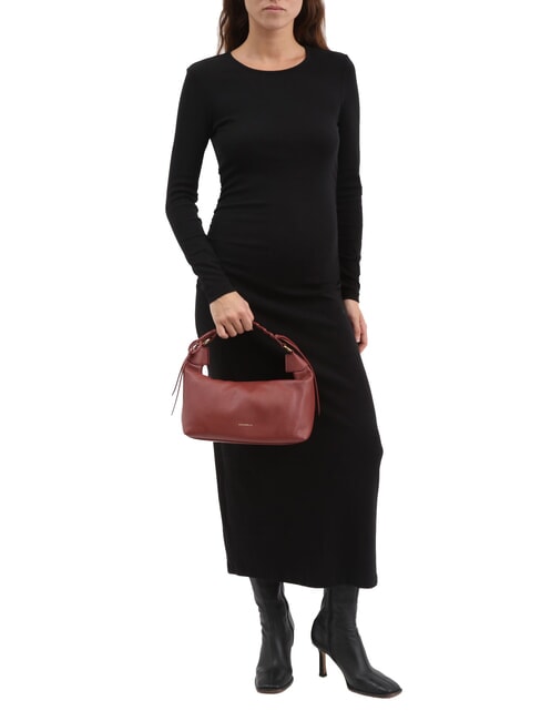 RHEA Kleine Umh&auml;ngetasche mit Schultergurt Brandy - Damentaschen