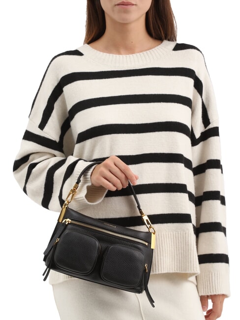 HYLE Kleine Ledertasche mit doppeltem Verwendungszweck Lorbeergr&uuml;n - Damentaschen