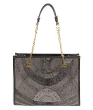 GATTINONI PLANETARIUM Umh&auml;ngetasche mit Kettengriff monochrom hellgrau/schwarz - Damentaschen - 4