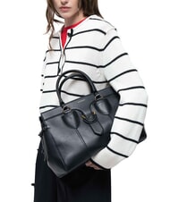 COCCINELLE YORK Lederhandtasche mit Schnalle Schwarz - Damentaschen - 4