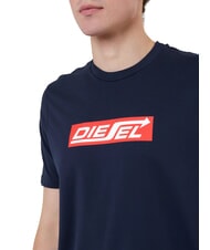 DIESEL T-JUST Baumwoll-T-Shirt Finsternis - Herren-T-Shirts - 3