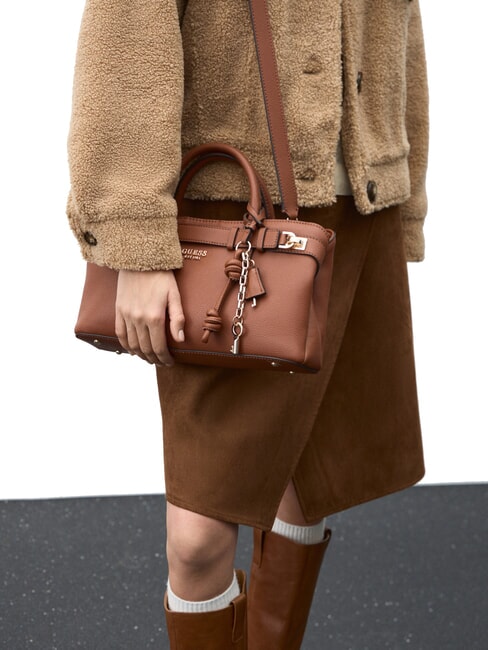 GREGORIA Mittelgro&szlig;e Handtasche mit Schultergurt COGNAC - Damentaschen