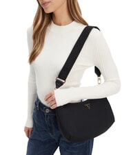 GUESS ECO GEMMA Umh&auml;ngetasche aus Nylon SCHWARZ - Damentaschen - 4