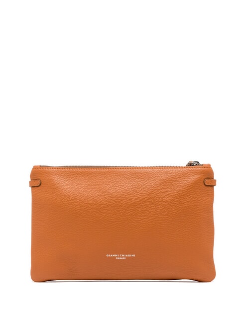 HERMY Leder-Umschlagtasche mit Schultergurt w&uuml;rzen - Damentaschen