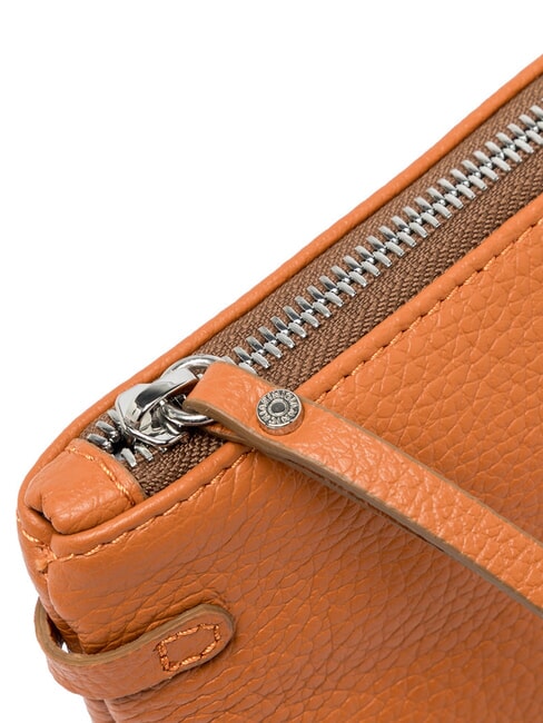 HERMY Leder-Umschlagtasche mit Schultergurt w&uuml;rzen - Damentaschen