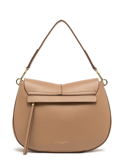 HELENA ROUND Kleine Umh&auml;ngetasche aus Leder Ton - Damentaschen