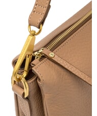 GIANNI CHIARINI BROOKE Schultertasche aus geh&auml;mmertem Leder Ton - Damentaschen - 4