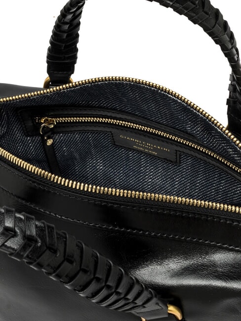 ROXY Lederhandtasche mit Schulterriemen Schwarz - Damentaschen