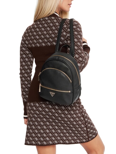 MANHATTAN 2 Kleiner 2-F&auml;cher-Rucksack SCHWARZ - Damentaschen