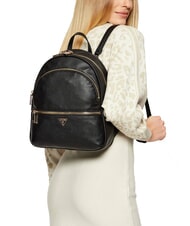 GUESS MANHATTAN 2 Gro&szlig;er Rucksack mit 2 F&auml;chern SCHWARZ - Damentaschen - 5