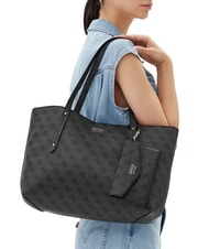 GUESS BRENTON  Umh&auml;ngetasche mit Clutch Kohle - Damentaschen - 4
