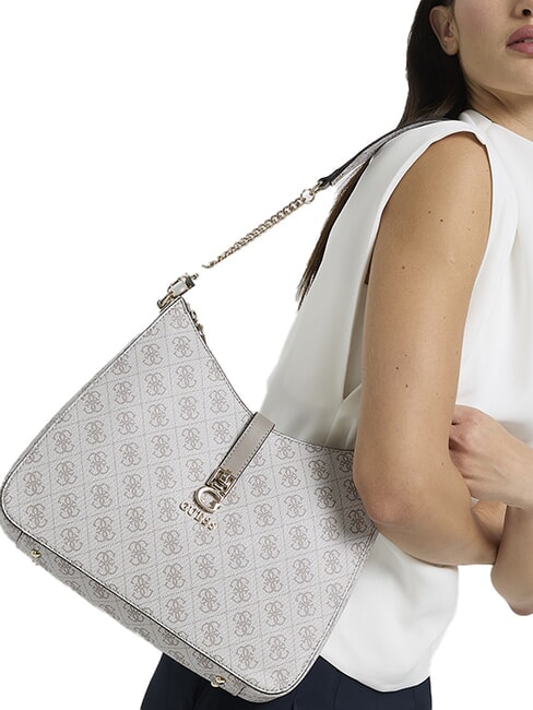 ZAMIRA  Umh&auml;ngetasche Logo in dunklem Taupe - Damentaschen