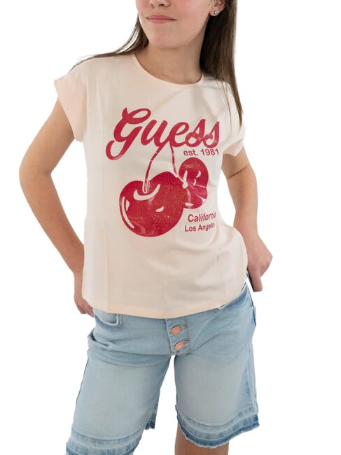 KIDS MIDI Kurzarm-T-Shirt elegantes Rosa - Kinder-T-Shirt