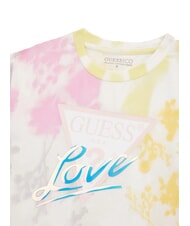 GUESS KIDS MIDI Bedrucktes Kurzarm-T-Shirt schattige Blume gro&szlig; ao - Kinder-T-Shirt - 3