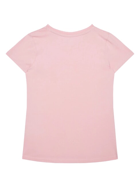 KIDS Kurzarm-T-Shirt mit Teddyb&auml;r Zuckerwatte rosa - Kinder-T-Shirt