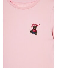 GUESS KIDS Kurzarm-T-Shirt mit Teddyb&auml;r Zuckerwatte rosa - Kinder-T-Shirt - 3