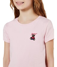 GUESS KIDS Kurzarm-T-Shirt mit Teddyb&auml;r Zuckerwatte rosa - Kinder-T-Shirt - 6