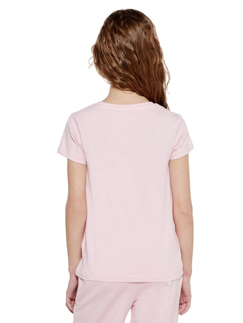 KIDS Kurzarm-T-Shirt mit Teddyb&auml;r Zuckerwatte rosa - Kinder-T-Shirt