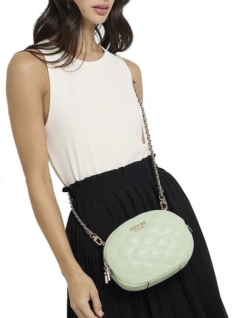 TAMSIN Kleine gesteppte Umh&auml;ngetasche Seladon - Damentaschen