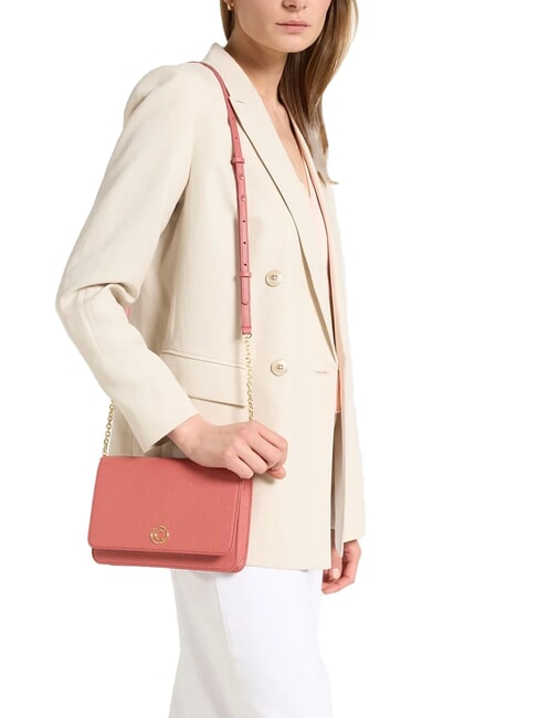 TULIP Schultertasche aus geh&auml;mmertem Leder Topf - Damentaschen