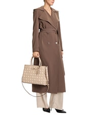 GUESS SILIA 2 Tragetasche mit Schultergurt Keks-Logo - Damentaschen - 6